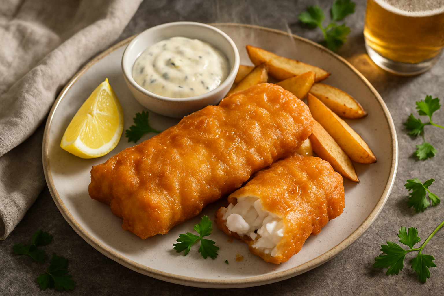 Air Fryer Beer Battered Cod