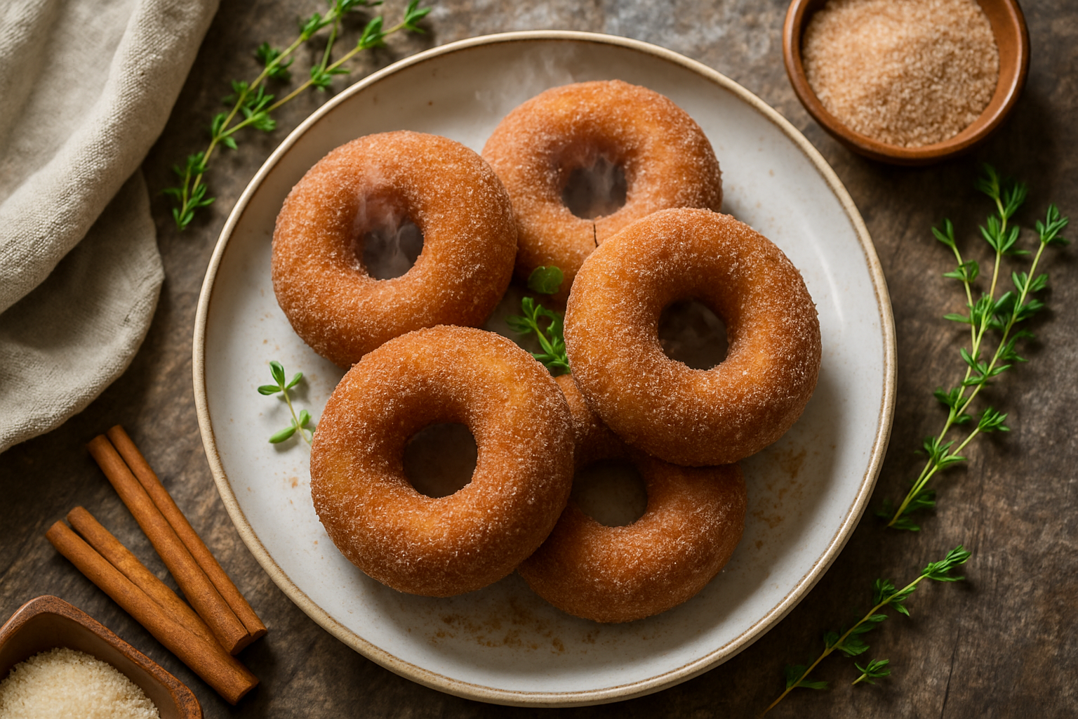 Air Fryer Cinnamon Sugar Donuts