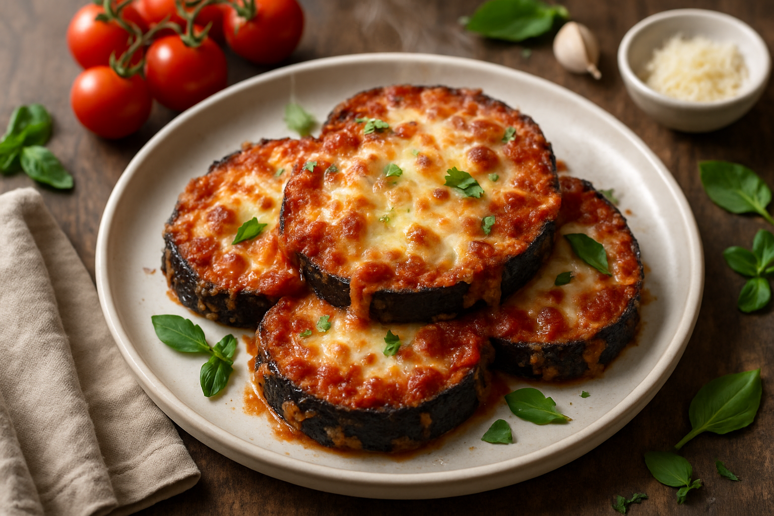 Air Fryer Eggplant Parmesan