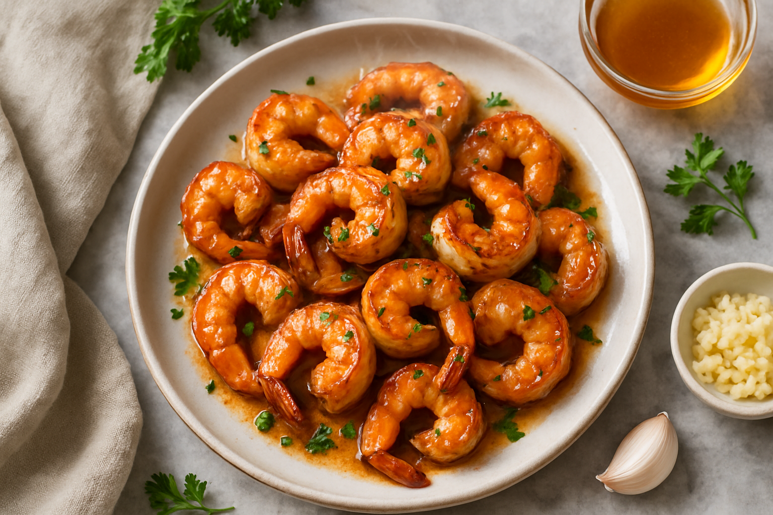 Air Fryer Honey Garlic Shrimp