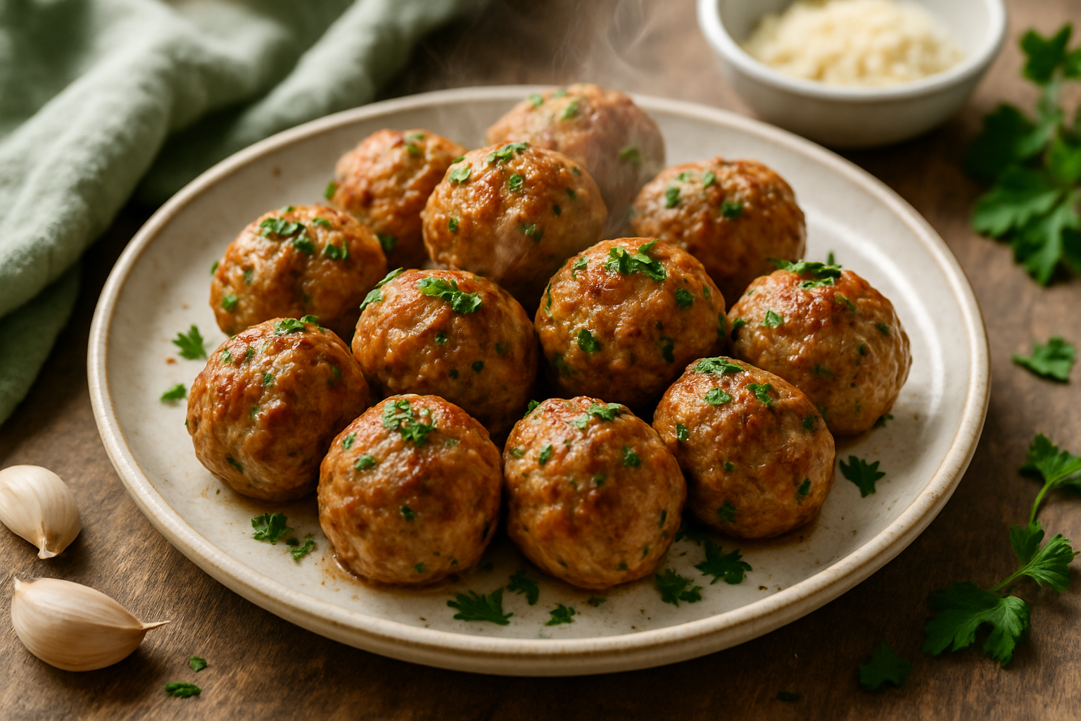Air Fryer Turkey Meatballs