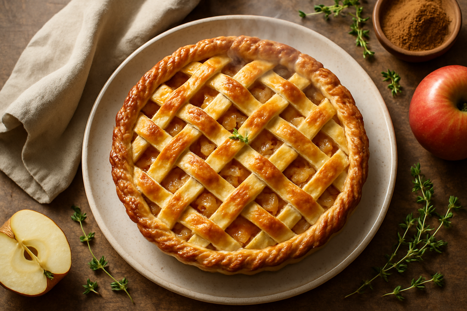 Apple Pie With Lattice Crust