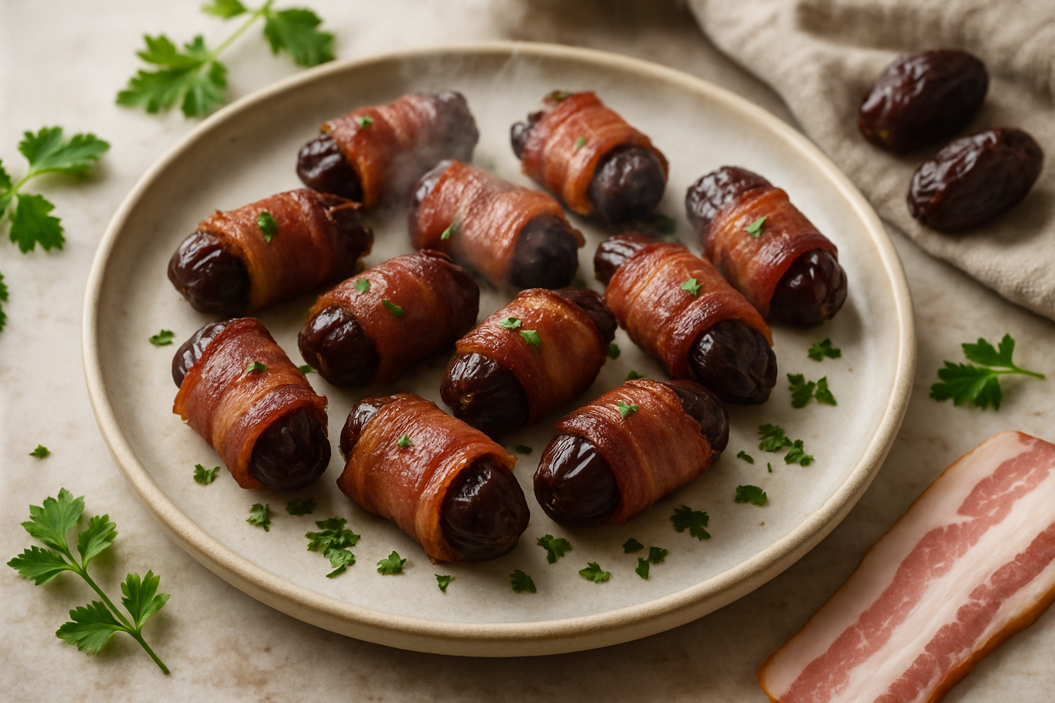 Bacon Wrapped Dates