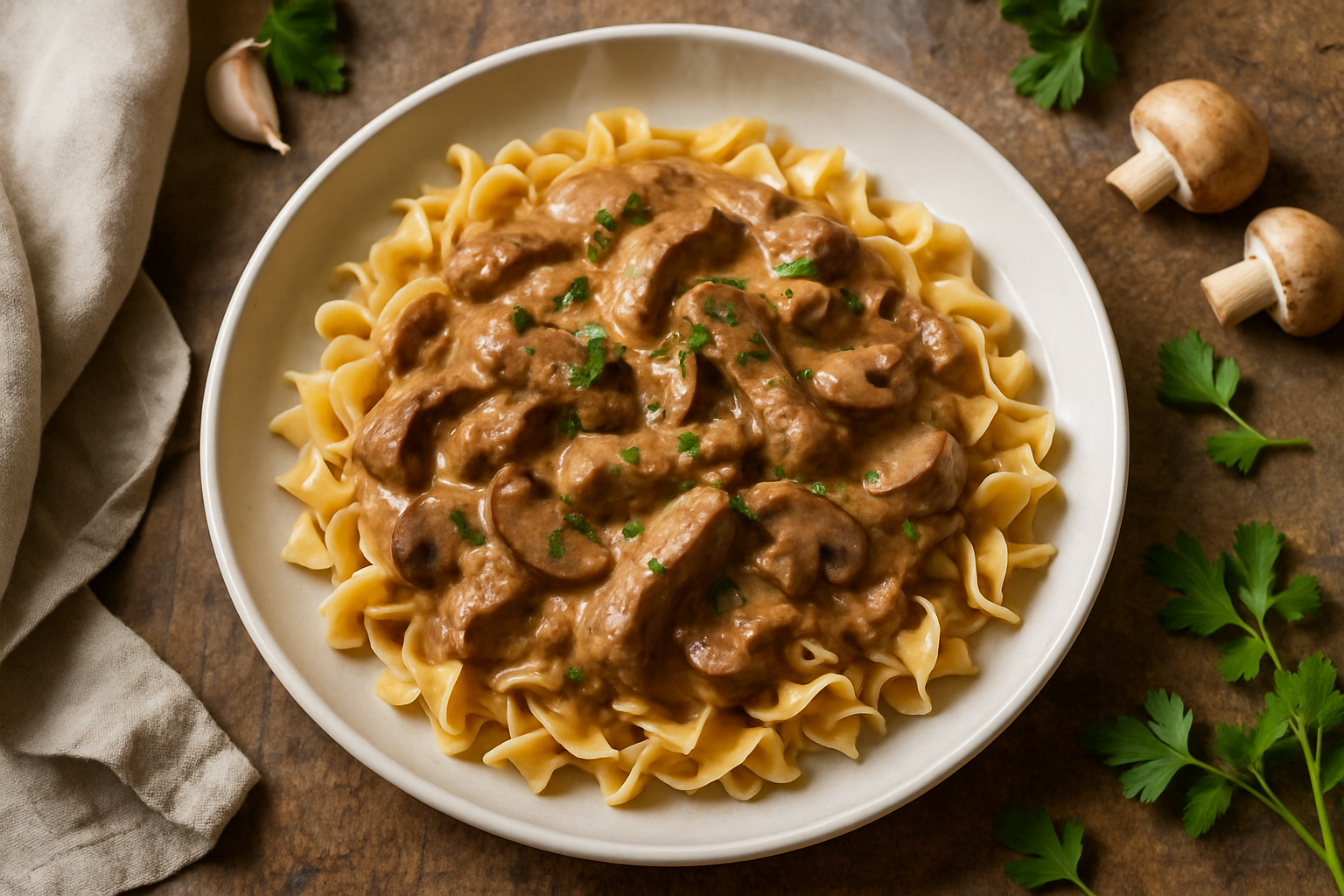 Beef Stroganoff