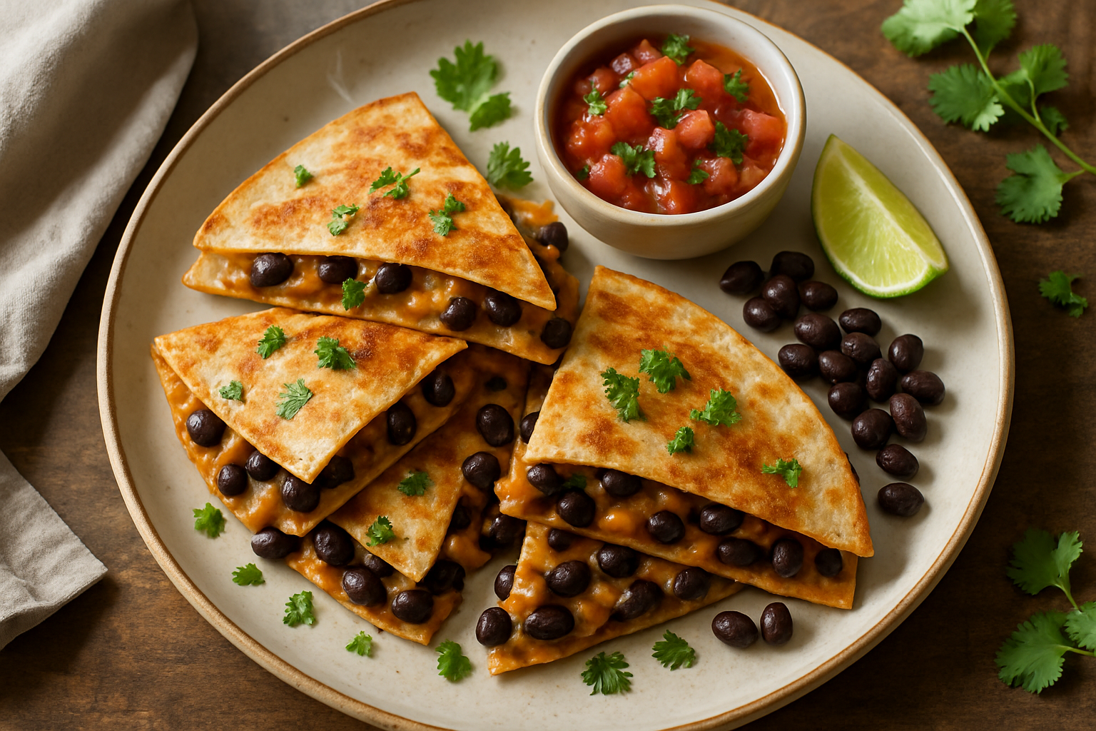 Black Bean Quesadillas