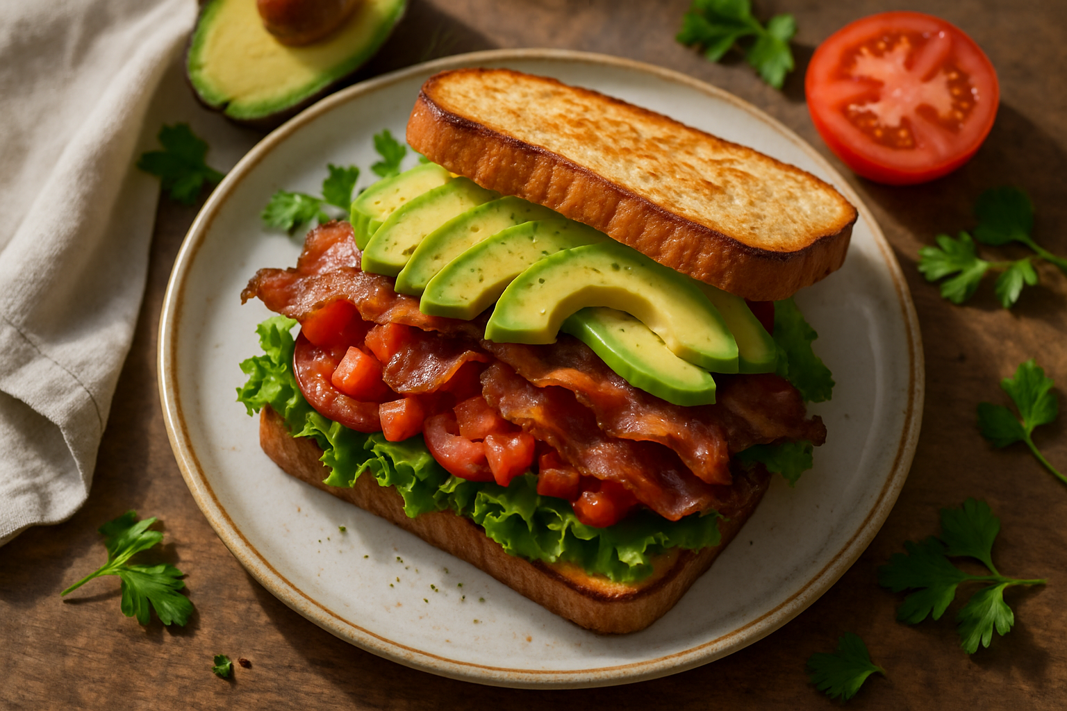 Blt Sandwich With Avocado