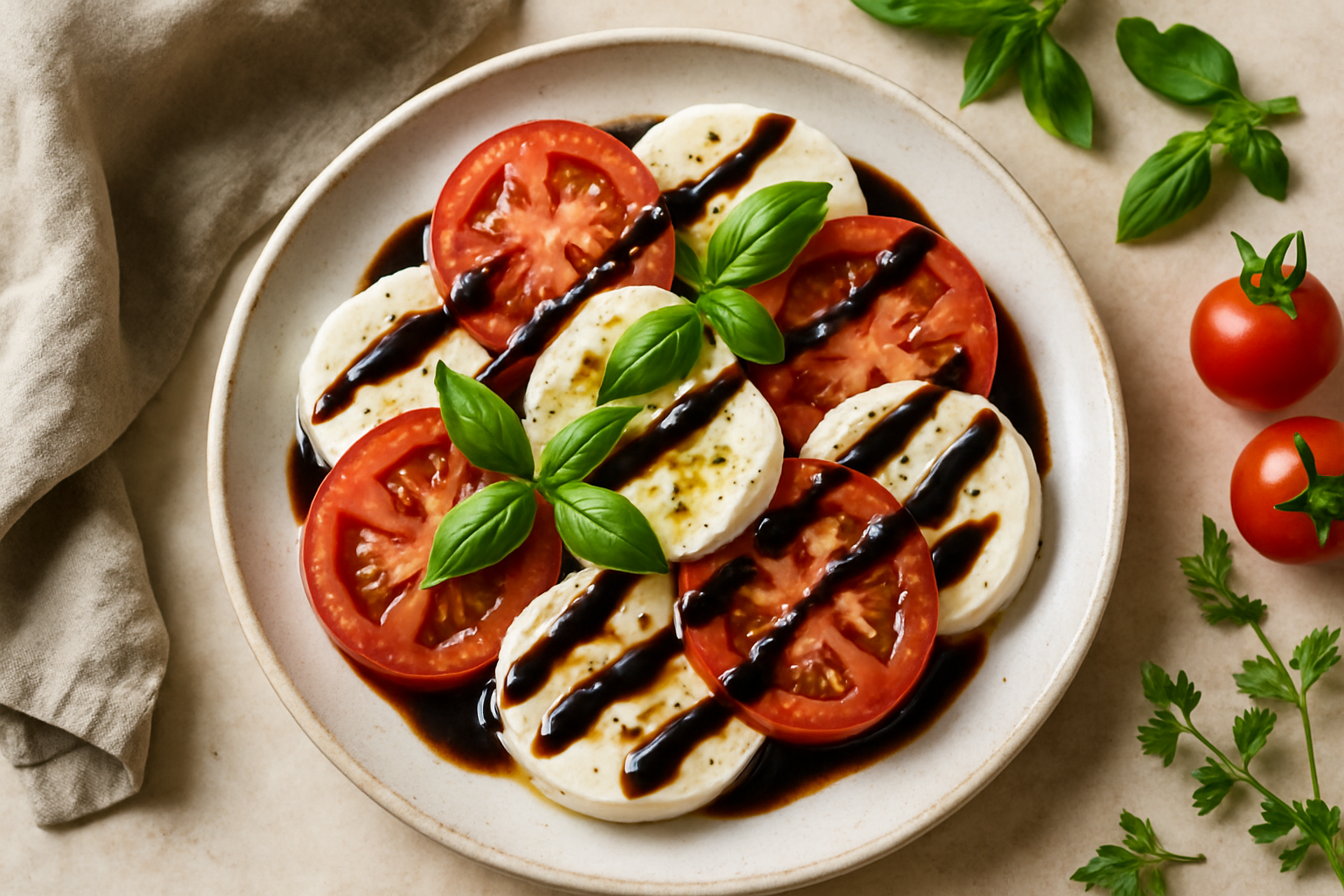 Caprese Salad With Balsamic Glaze