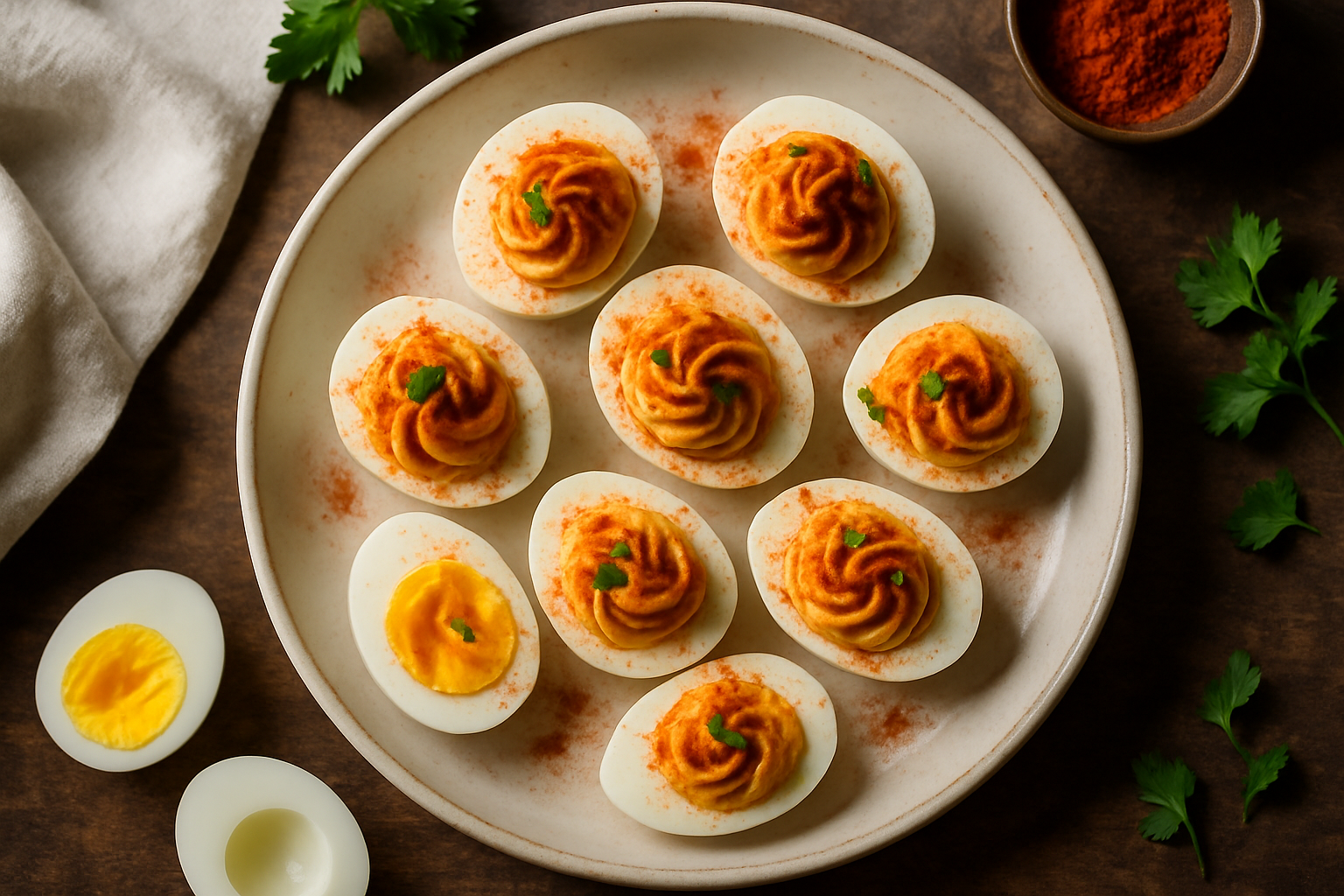 Deviled Eggs With Smoked Paprika