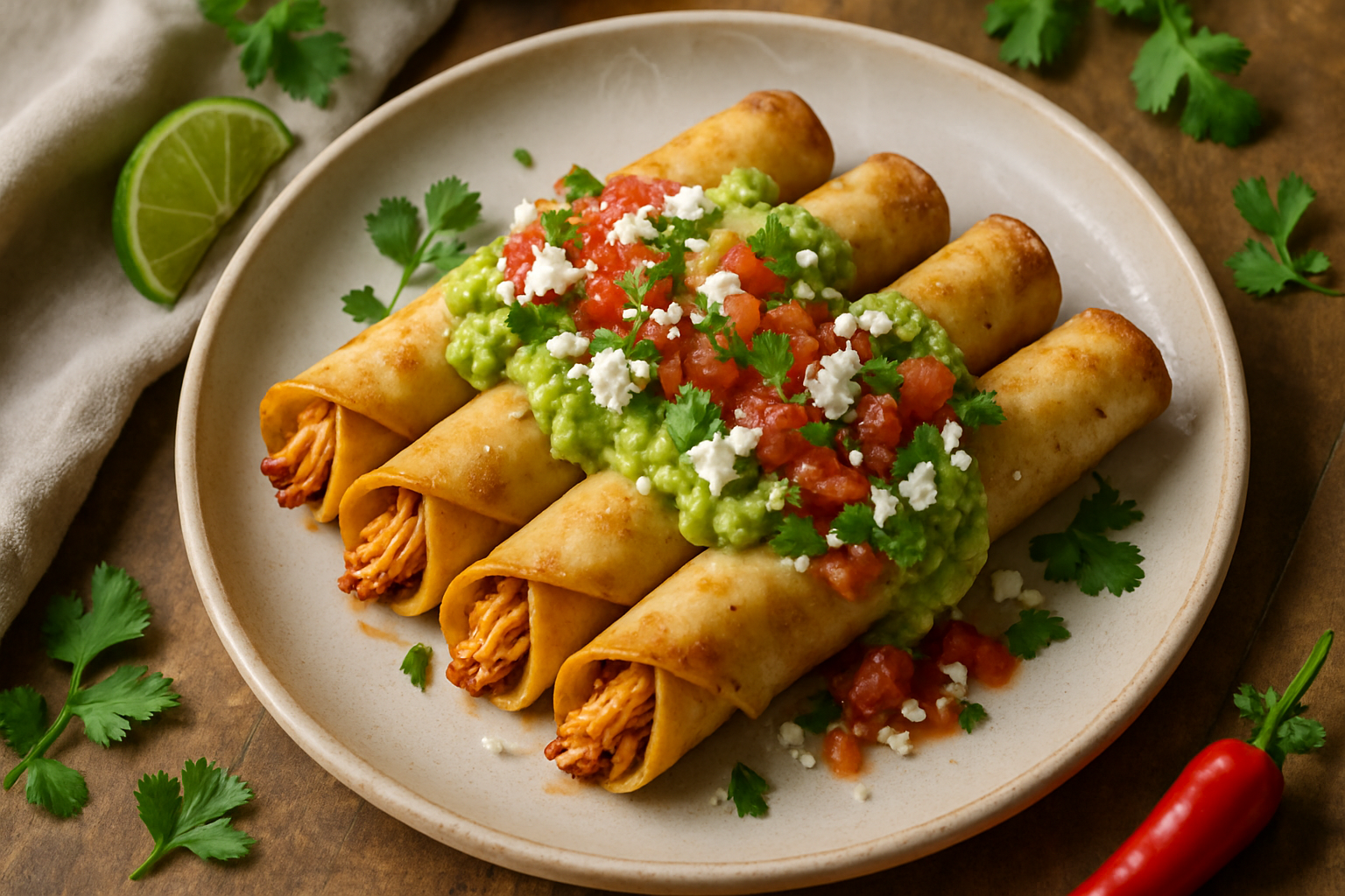 Flautas De Pollo