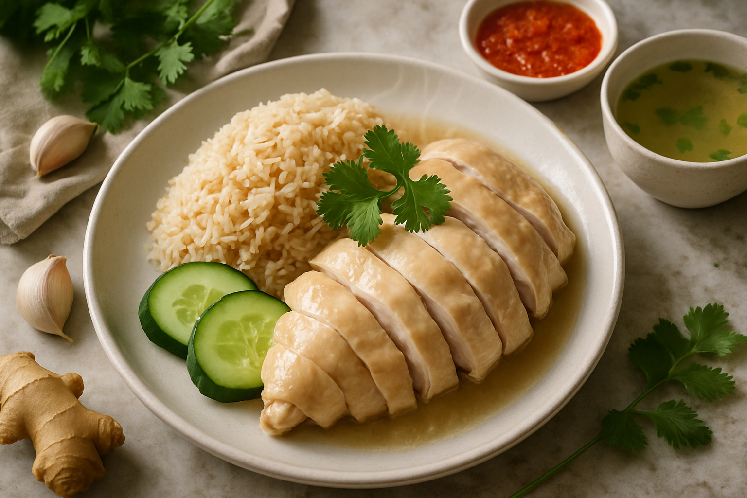 Hainanese Chicken Rice