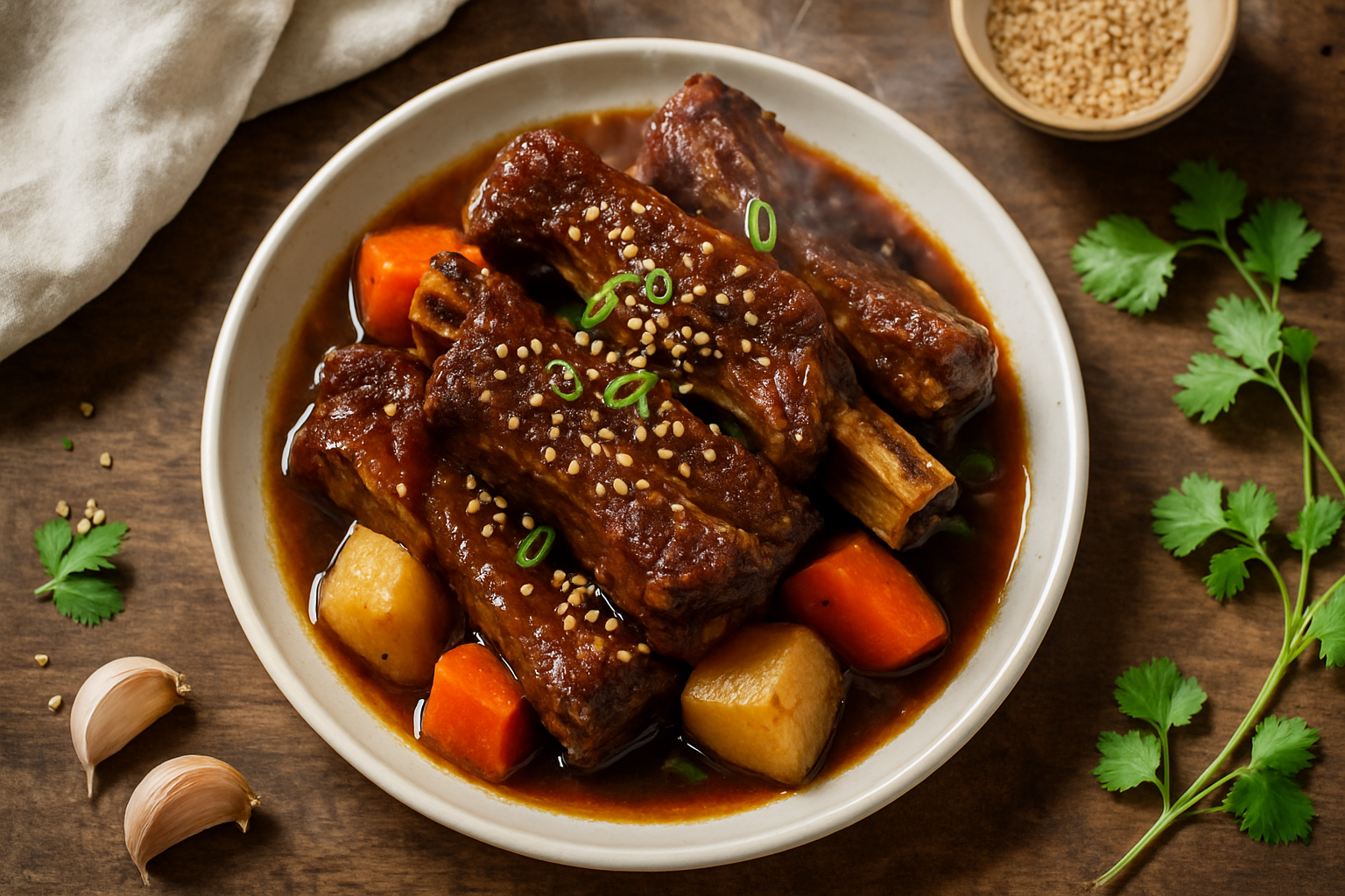 Korean Braised Short Ribs