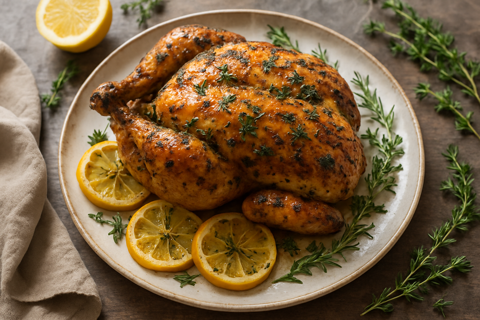 Lemon Herb Roasted Chicken