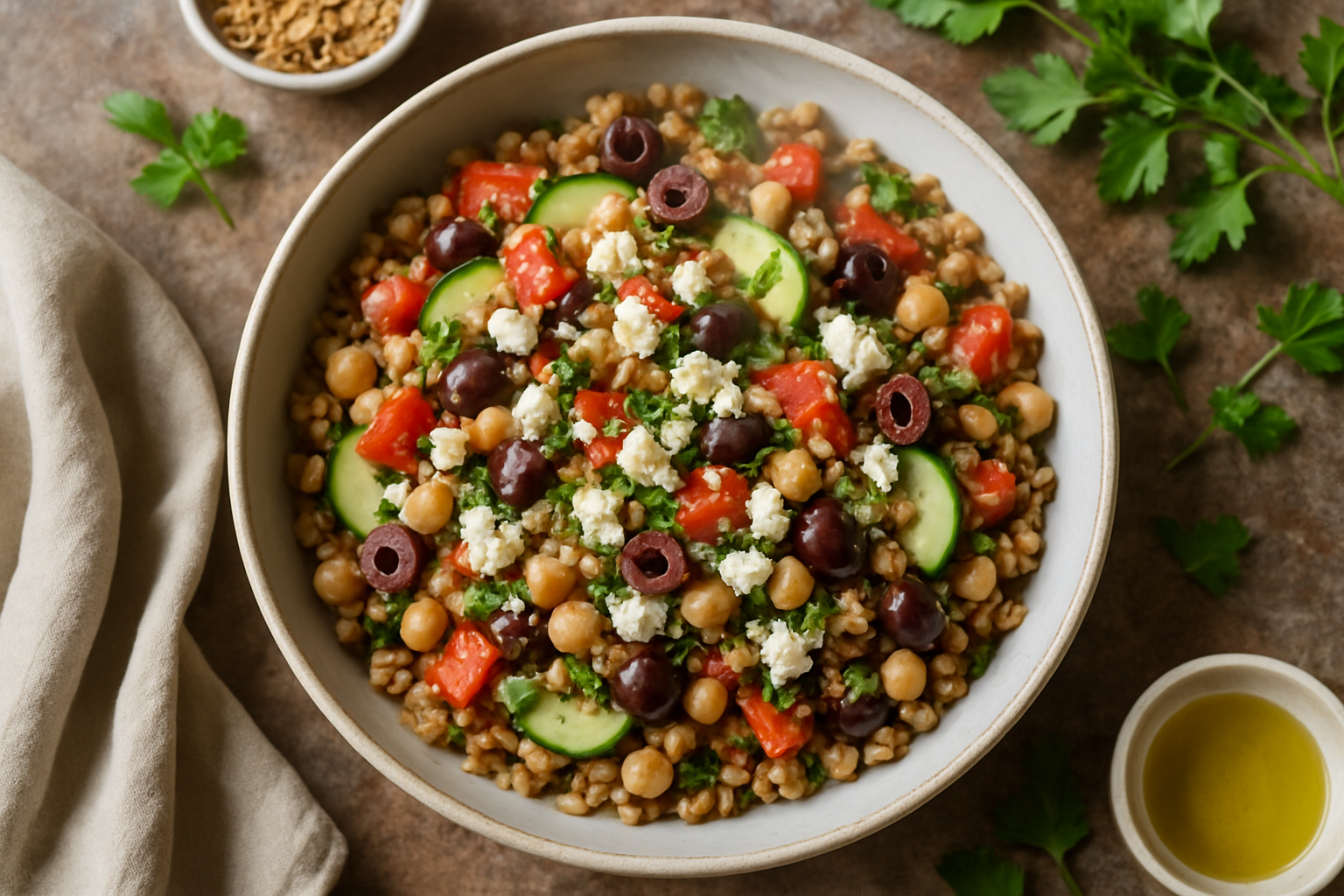 Mediterranean Grain Salad