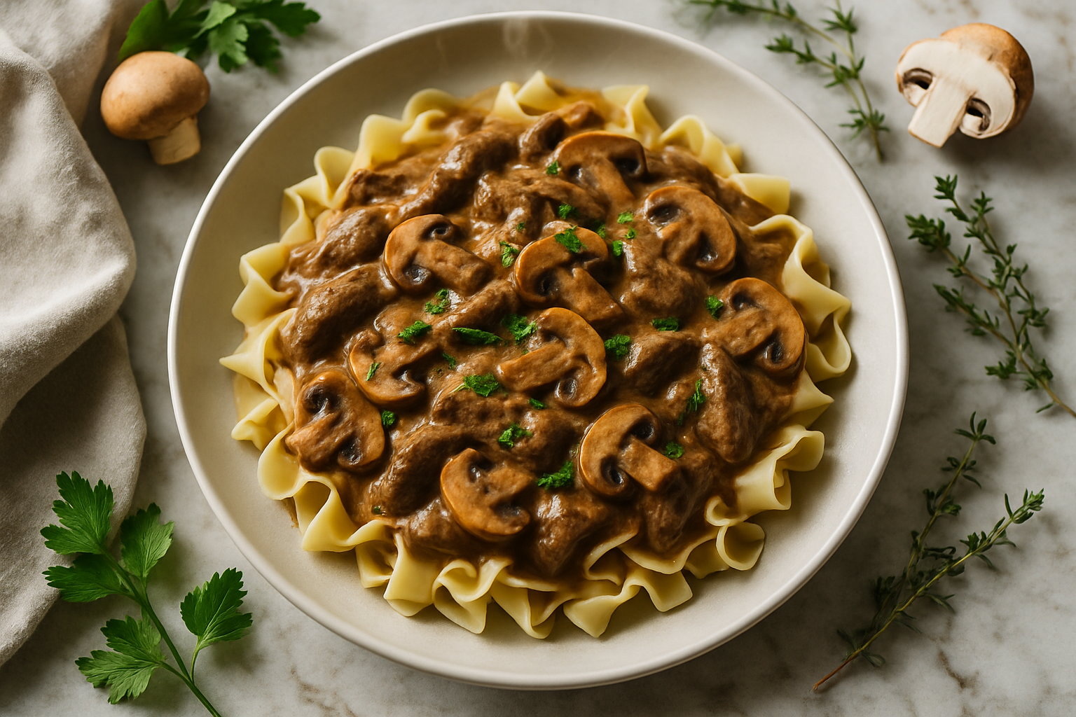 Mushroom Stroganoff