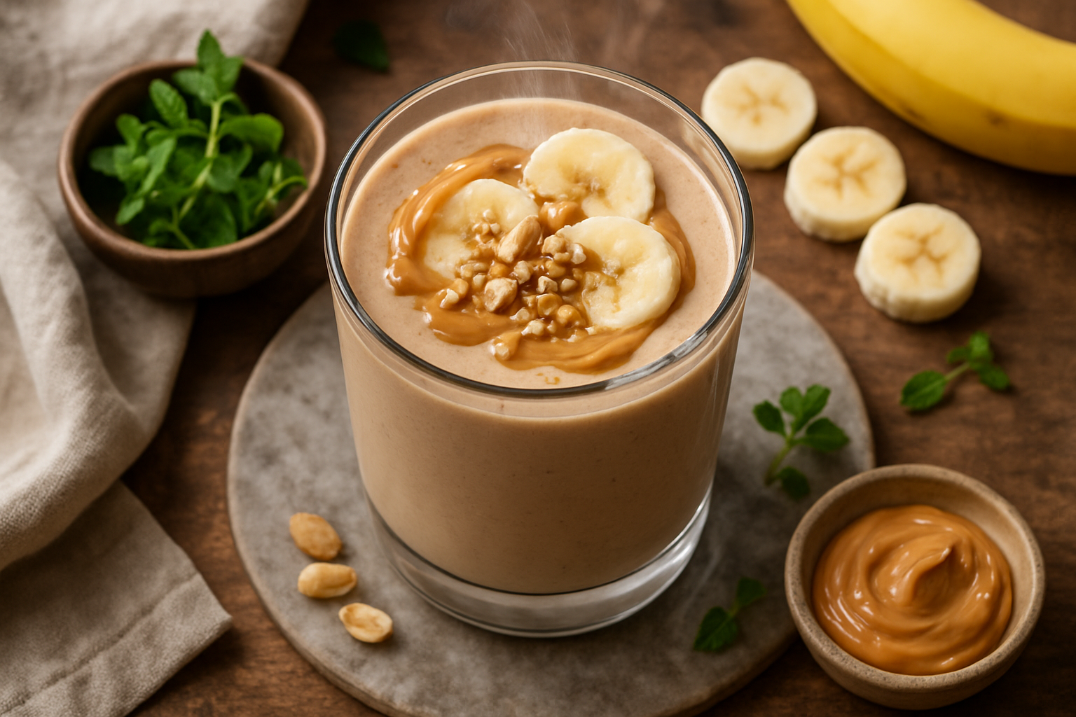 Peanut Butter Banana Protein Shake