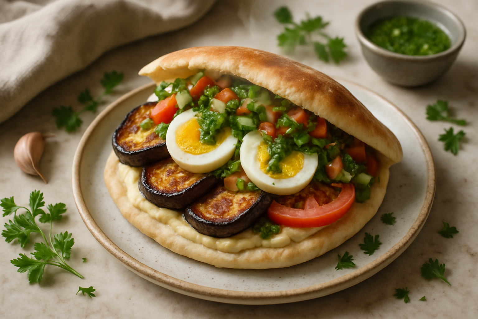 Sabich Sandwich