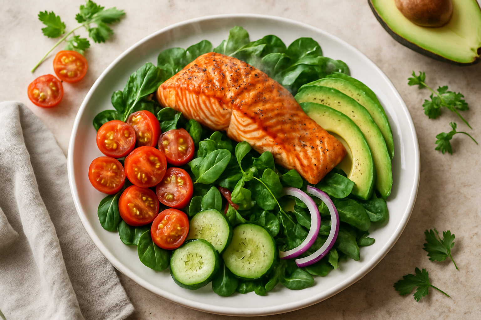Salmon Avocado Salad