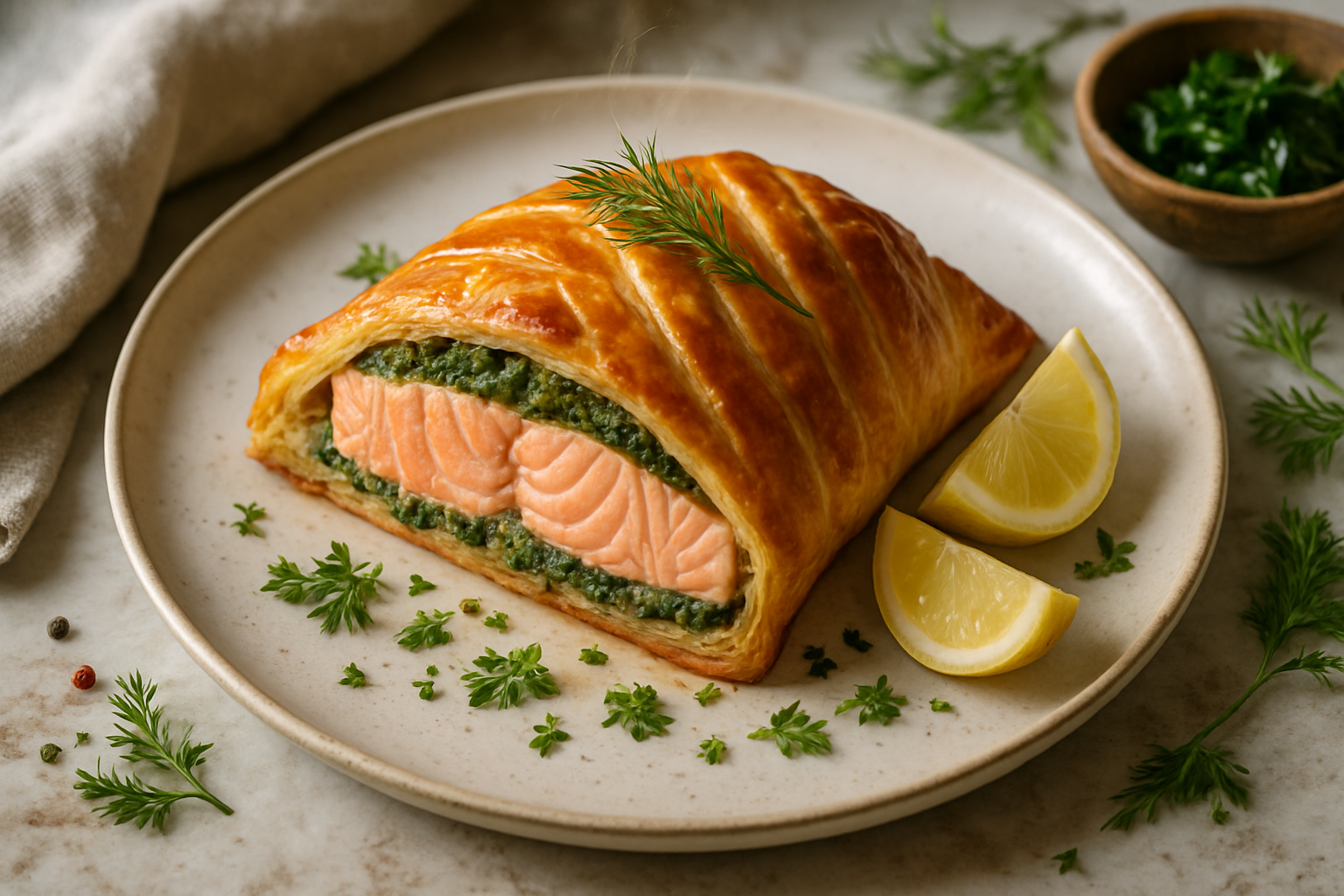 Salmon En Croute