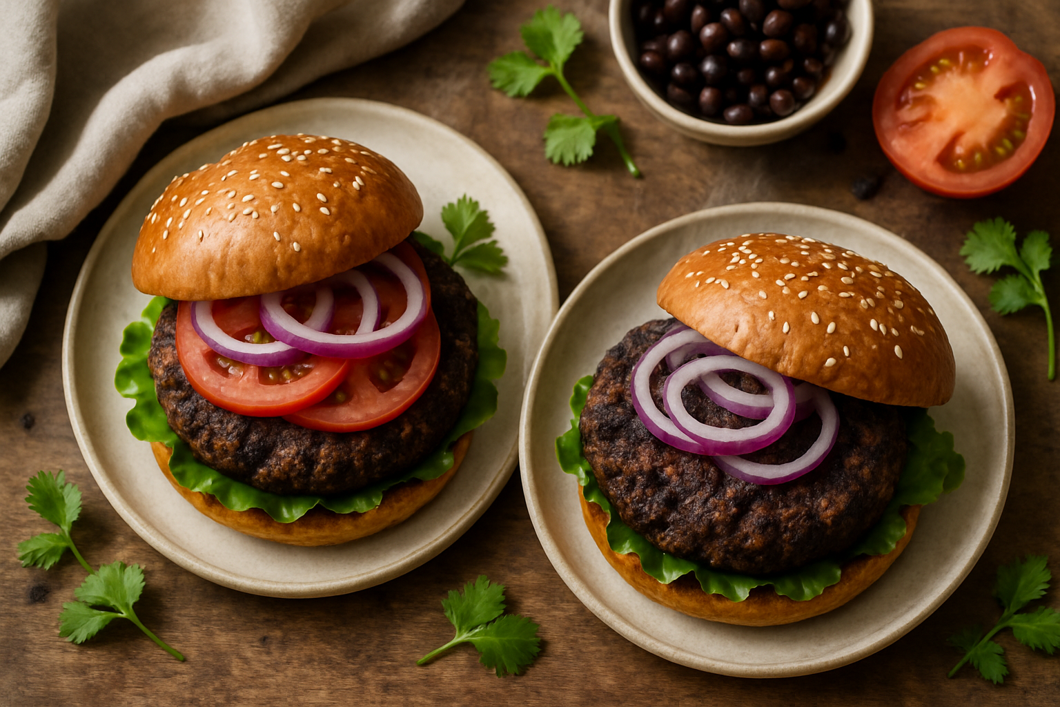 Smoky Black Bean Burgers