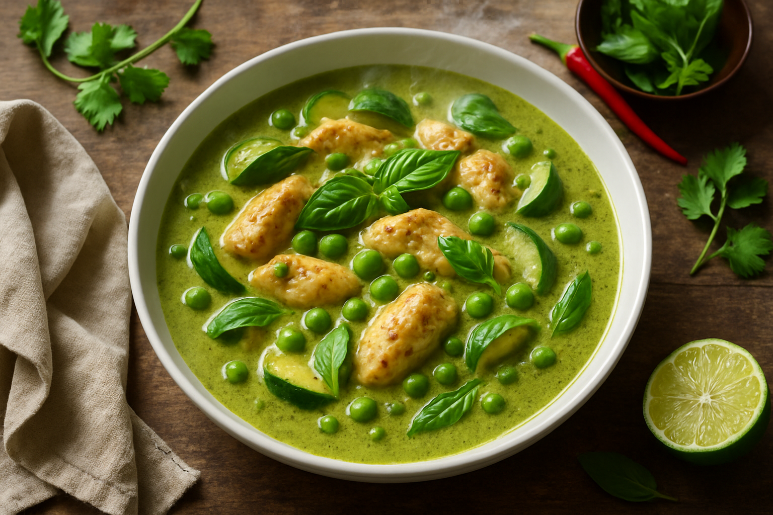 Thai Green Curry With Chicken