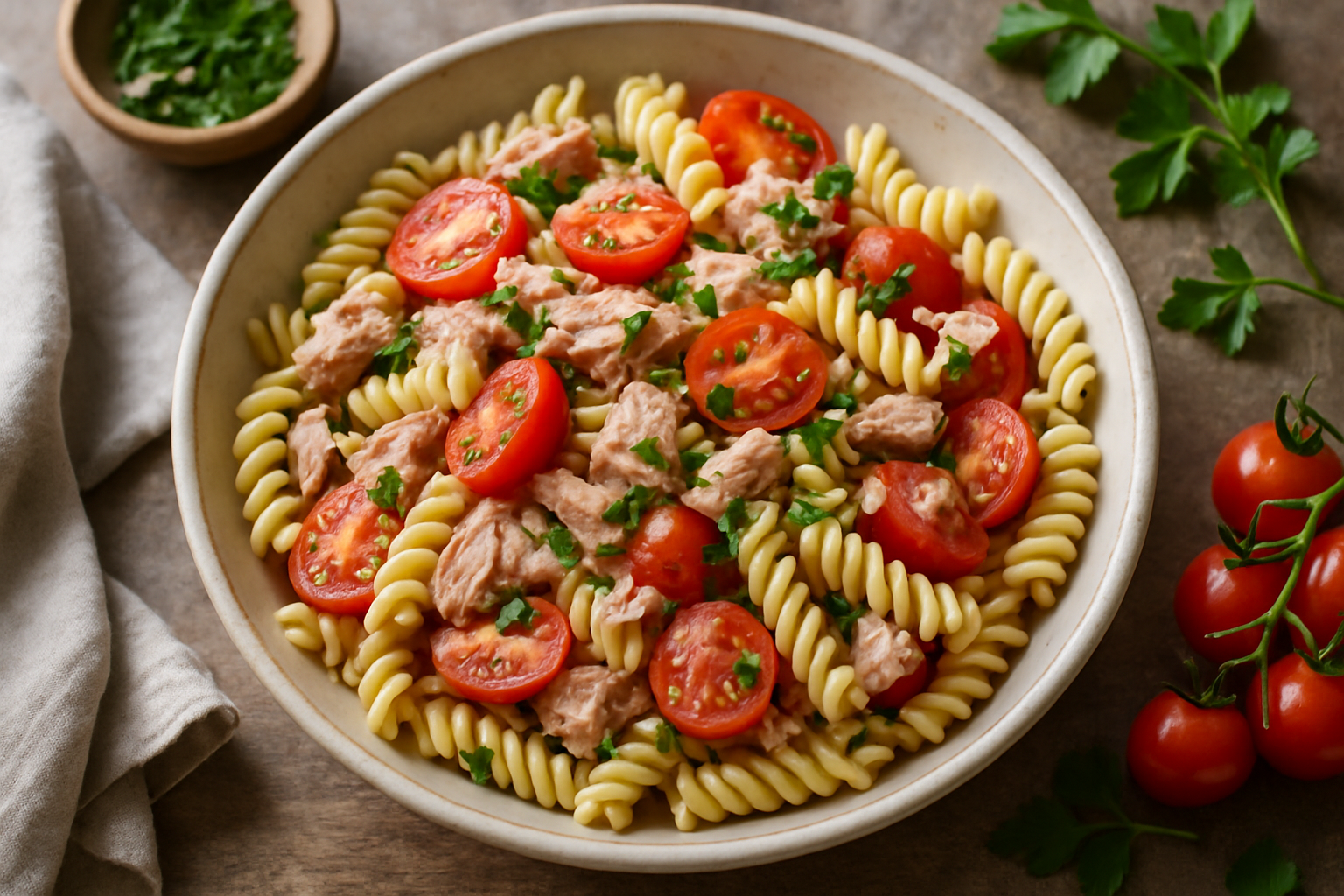 Tuna And Tomato Pasta Salad