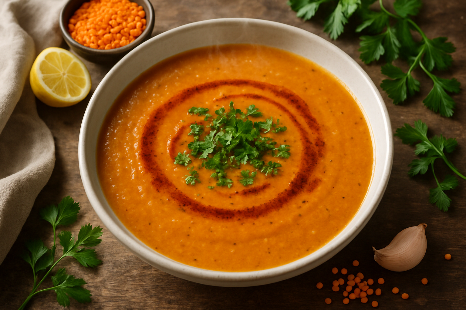 Turkish Red Lentil Soup